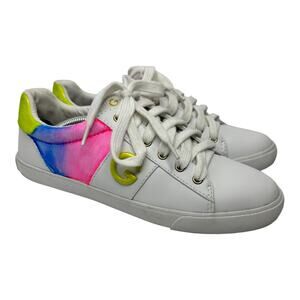 Guess Los Angeles GBG Womens size 9.5 Custom Maura Sneakers Hand Painted